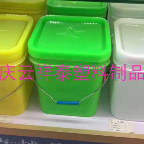 20公斤化肥塑料桶，多種顏色可供廠家挑選20升方形塑料桶
